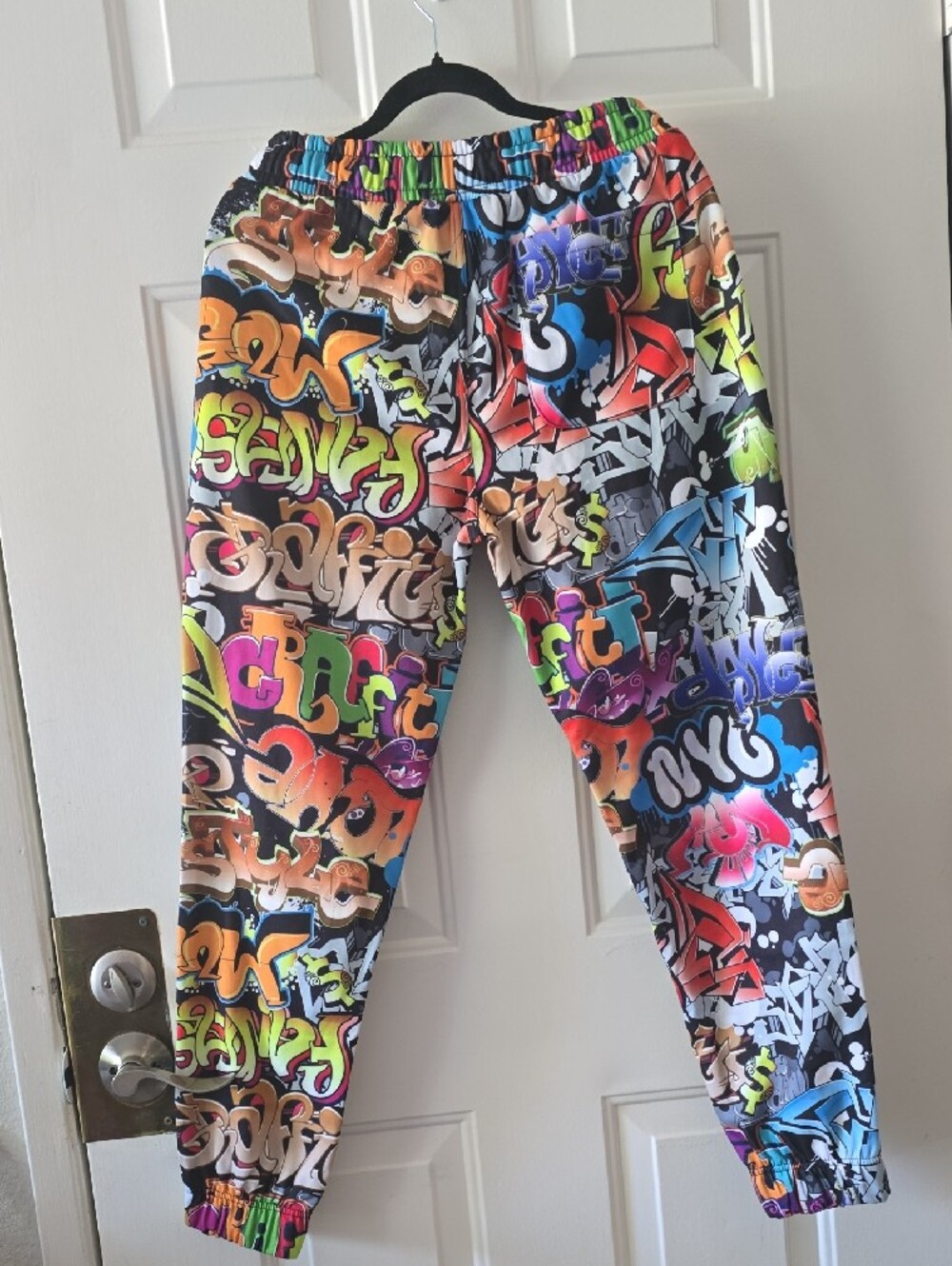 fresh Multicolor Graffiti Print Joggers - Picture 6 of 6